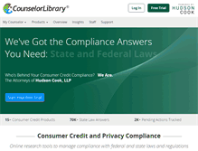 Tablet Screenshot of counselorlibrary.com